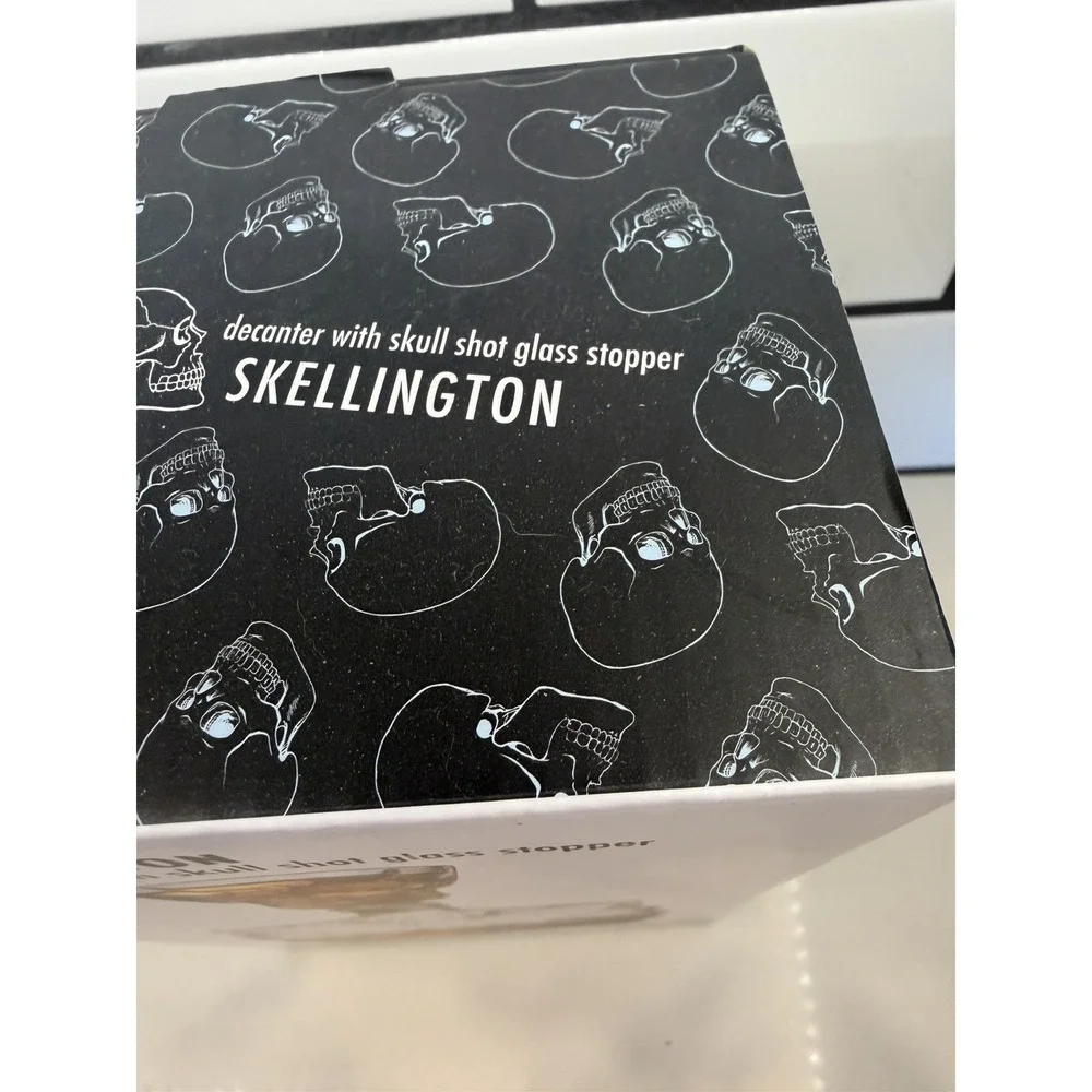 Godinger skellington decanter